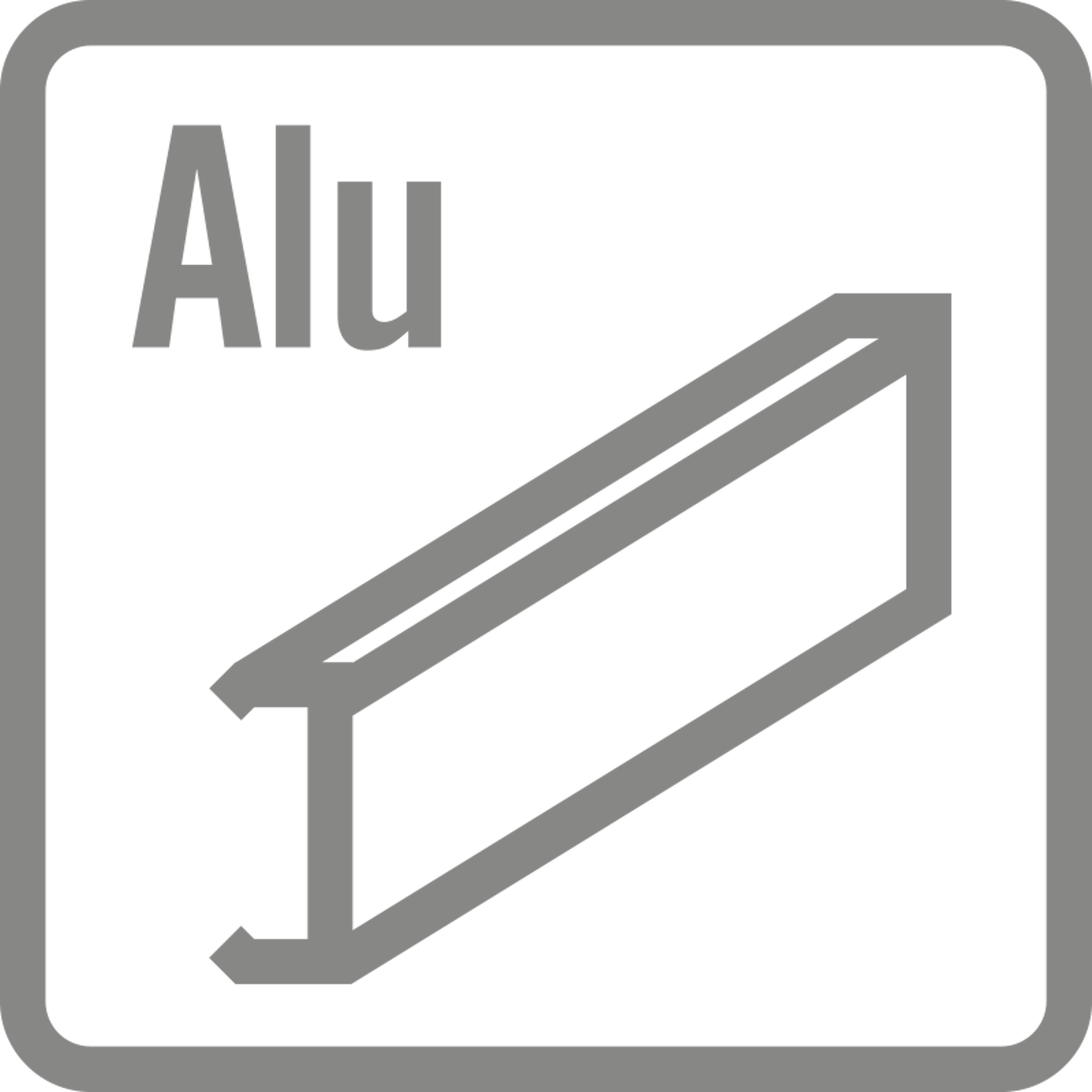 Aluminium, profil, rena