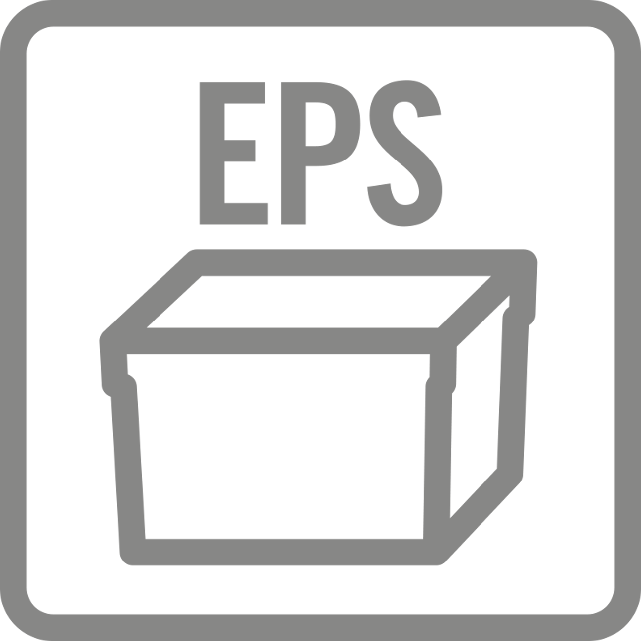 EPS, Expanderad polystyren, vit