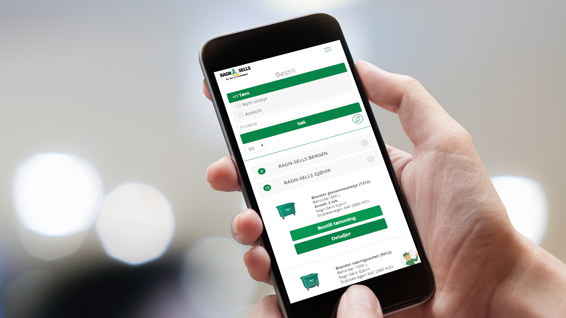 En bild på en telefon