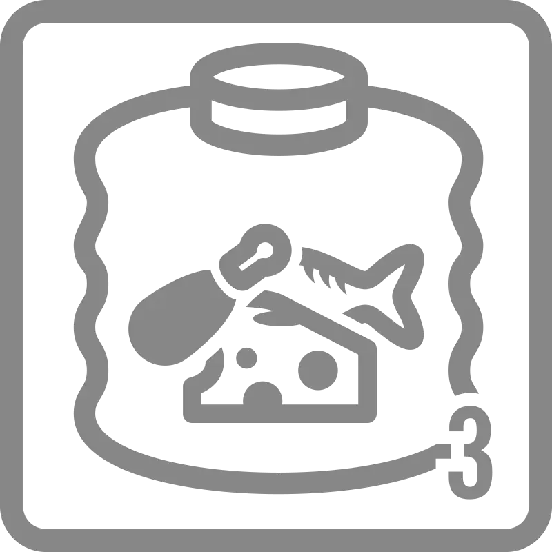 Paketerat i plast, fast Paketerat i plast, fast