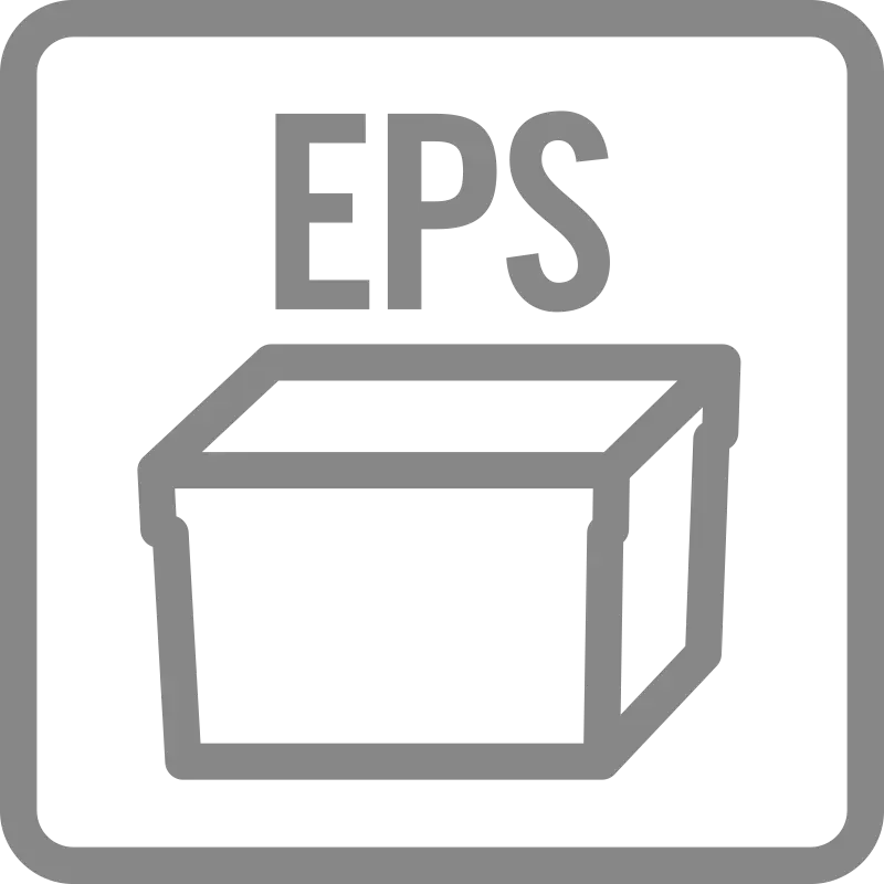 EPS, Expanderad polystyren, vit EPS, Expanderad polystyren, vit