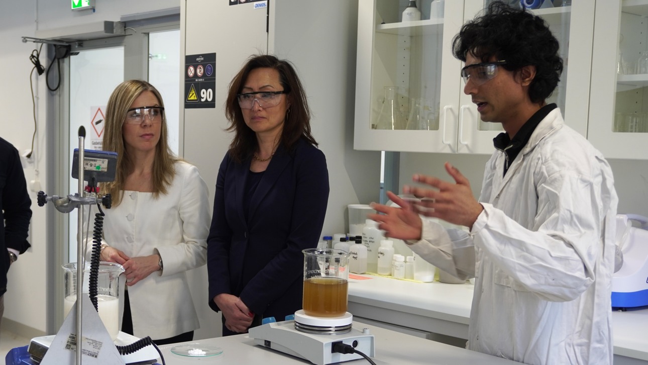 Visit in the lab